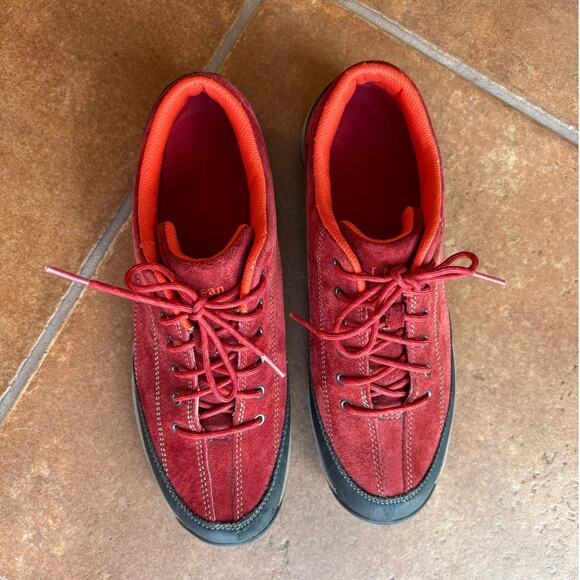 L.L. Bean Red Suede Lifestyle Sneakers for Walking, Light Hiking - size 10 - Picture 8 of 15
